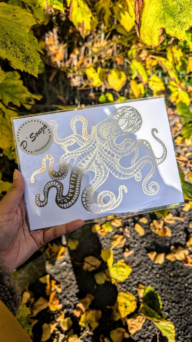 Octopus Foil Print