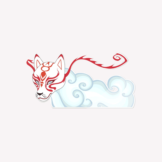 KITSUNE KAMI | Sticker