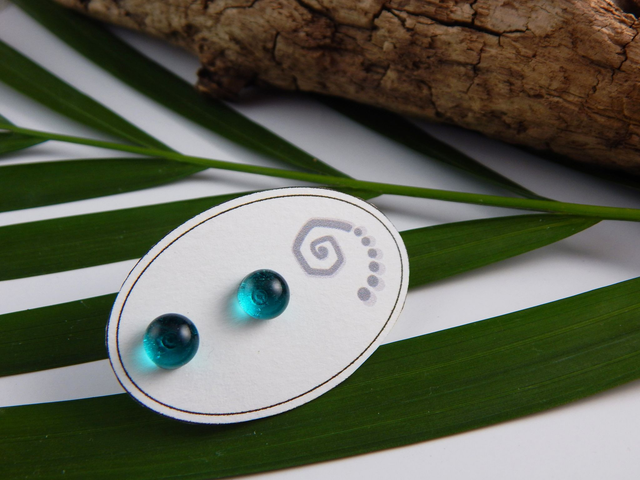 Boucles Puces - Turquoise