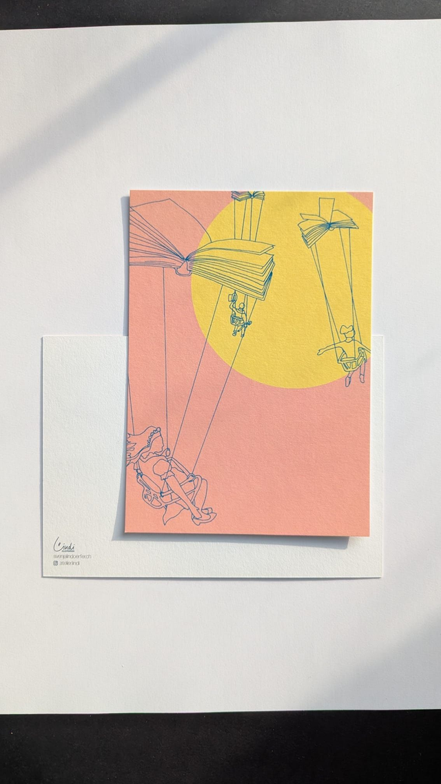 Postkarte - Lesenacht