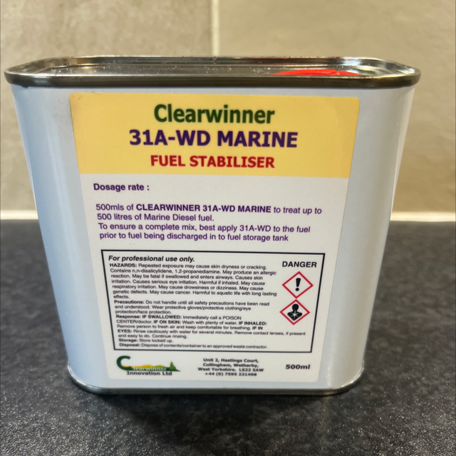 Clearwinner 31A-WD marine fuel stabiliser 