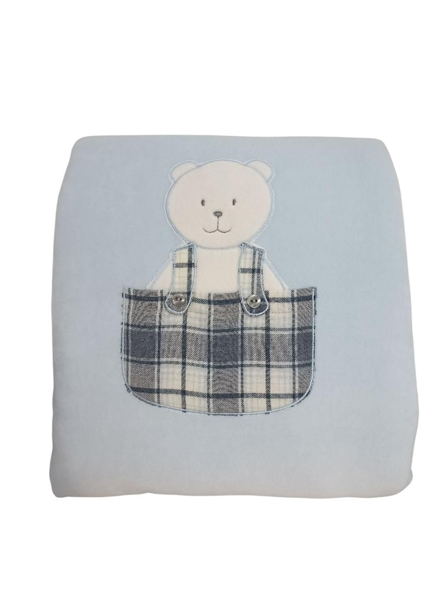 Couverture bleu clair/gris