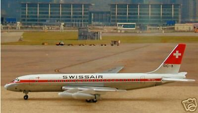 Swissair DC-8-40 (OC) (HB-IDB), FEHLDRUCK, 1:400