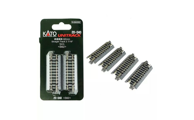 4 rails 62mm Kato 20-040 N