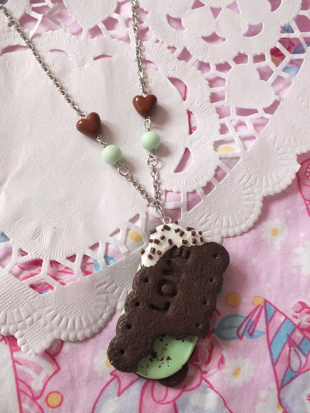 Collier choco-menthe
