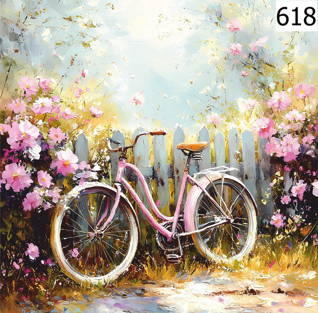 Panneau velo en Velours - 40x40cm 