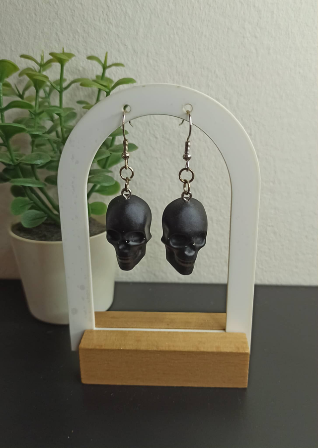 Boucle d&#039;oreille tête de mort (436)