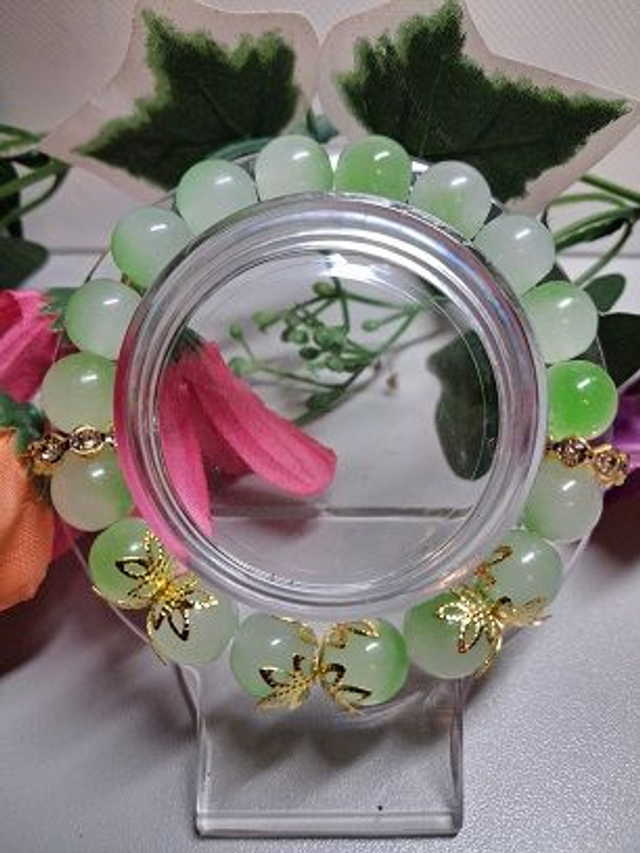 Bracelet en perles de verre – Pièce unique