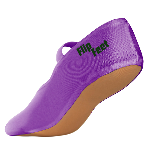 FlipFeet Purple Trampoline Shoes - Adult Size