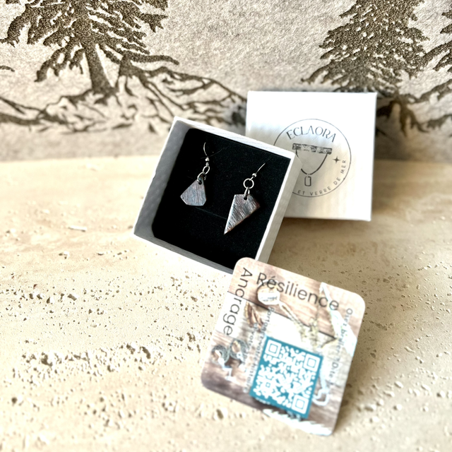 Bijoux Ébène Échauffé &amp; Acier | Élégance Organique 