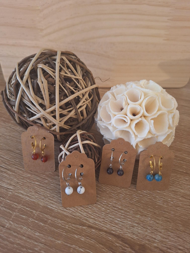 Boucles d'oreilles dormeuses 