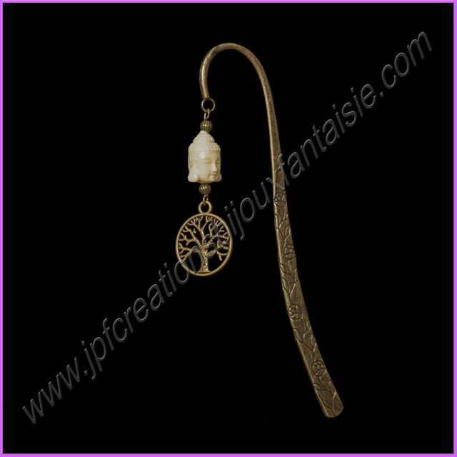 Marque-page arbre de vie et bouddha