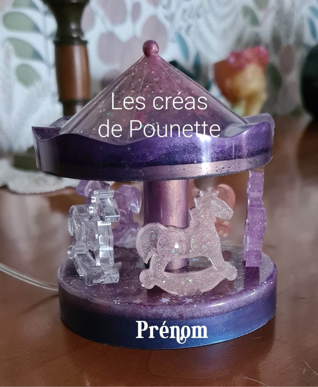 Veilleuse carrousel à personnaliser