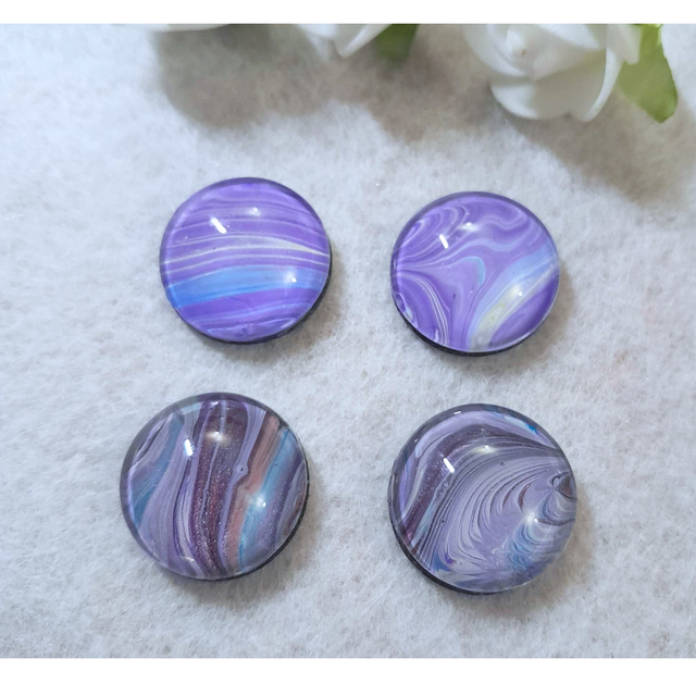 LAVANDE MAGIQUE - Magnets - Violet nacré et mauve