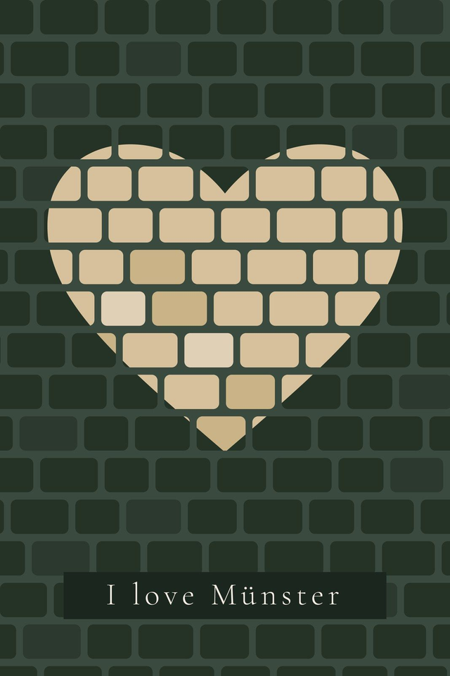 I love Münster – Pflasterherz