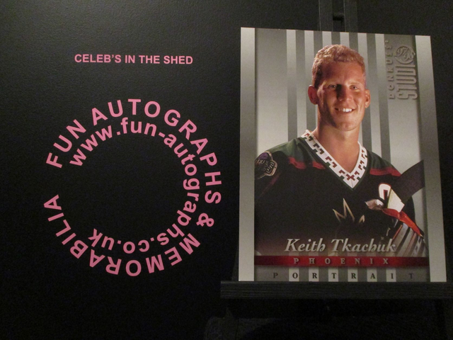 Keith Tkachuk - NFL 1997 Donruss Studio Ice Hockey Original 10x8 Trading Card #8 (B)