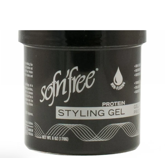 Sof N' Free Styling Gel W/Protein Black 6 oz