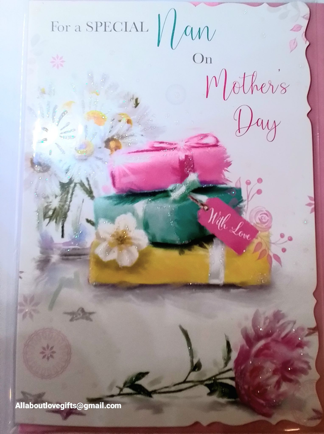Nan On Mothers Day Card Stack Present Design