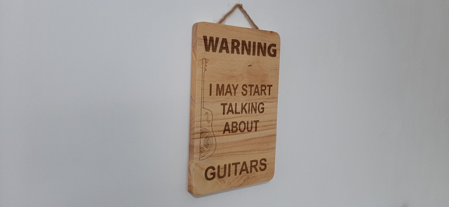 Portrait Guitar Themed Wall / Door Signs