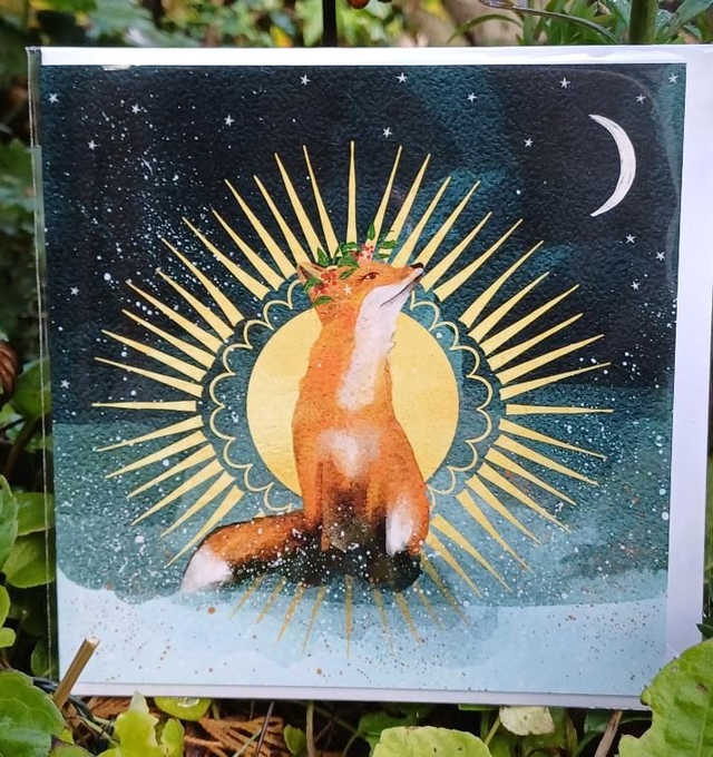 Christmas Fox Card