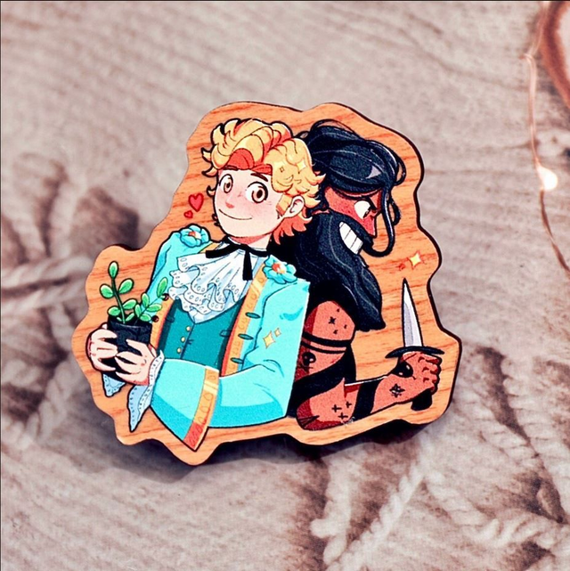 Blackbonnet Wooden Pin