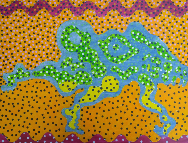 Akt, 50x65 akryl płótno 2019