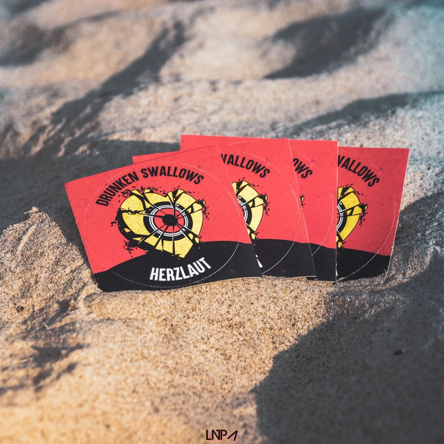 Herzlaut-Aufkleber: Herz (5er Set)