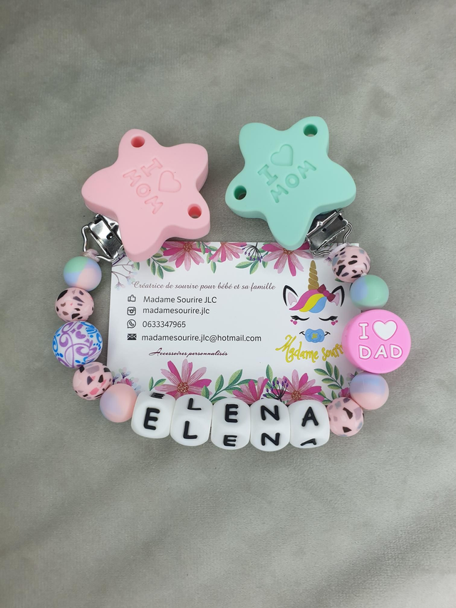 Attache Doudou I Love Dad