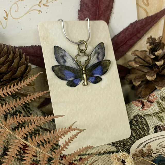Collier Queen Fairy - bleu
