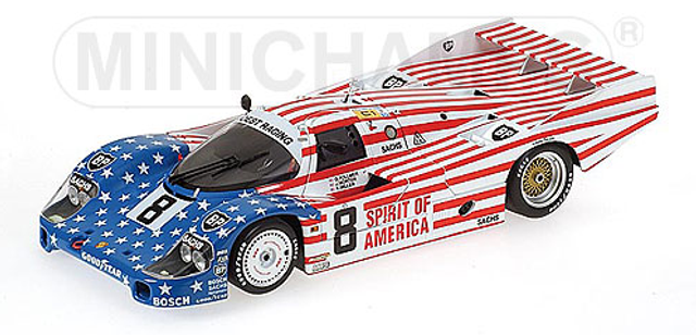 Porsche 956 Löst Team Spirit of America Le Mans 1986 Minichamps 1:43 