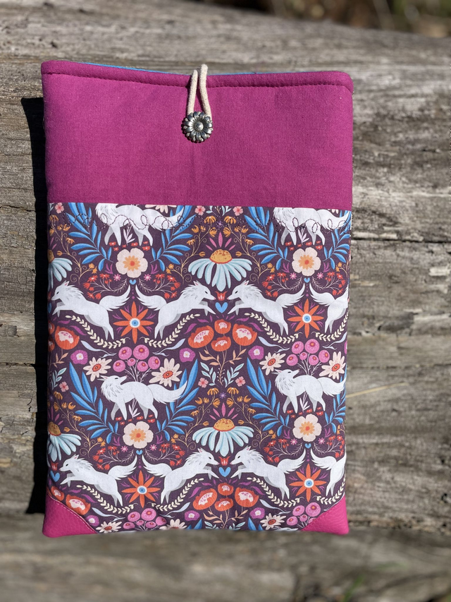 Pochette à livre loup