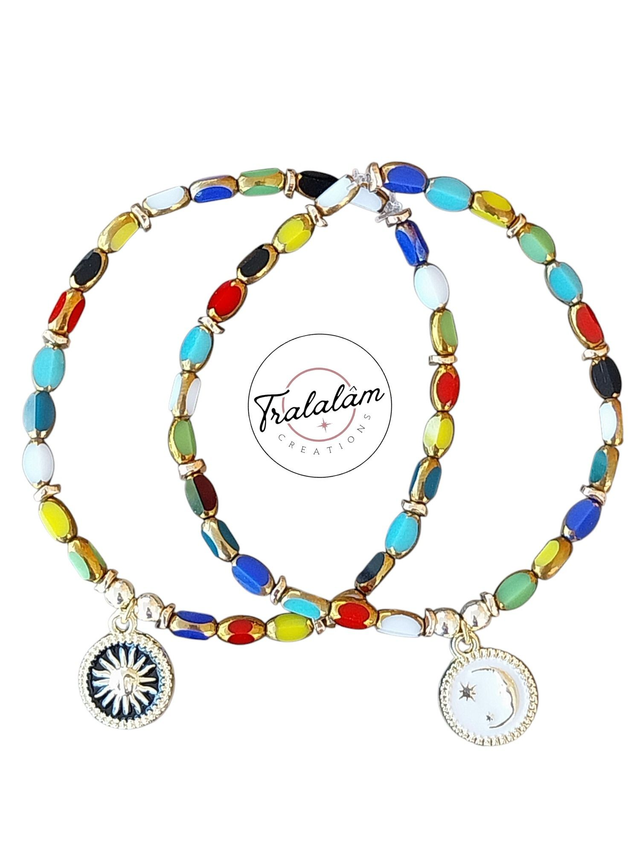 ✨Bracelet duo lune/soleil✨