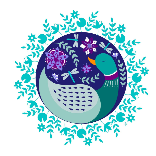 "Canard" Cadre 13x18cm