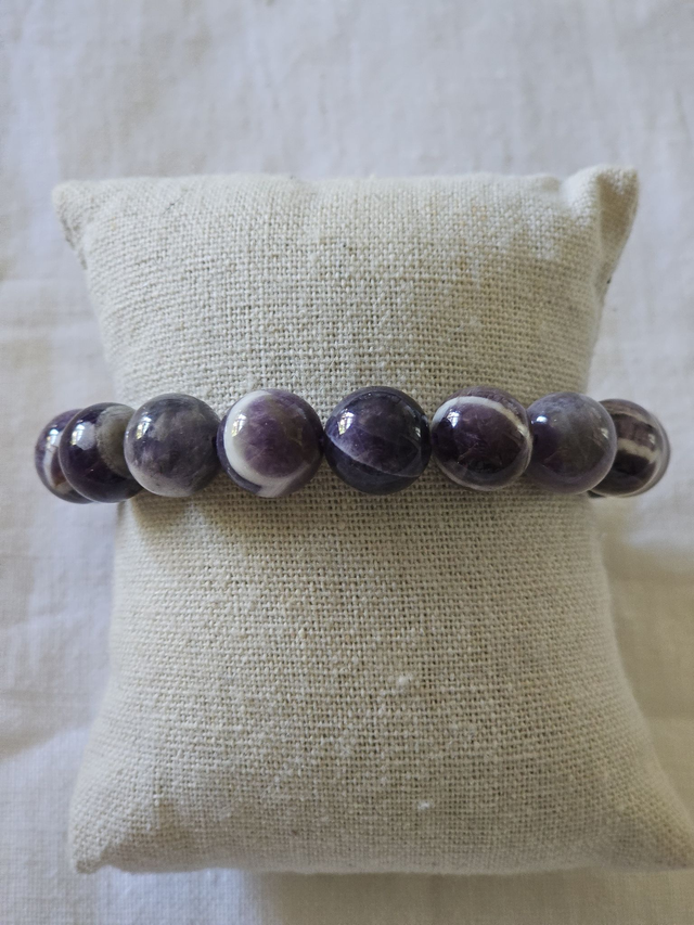 bracelet Améthyste chevron 12MM