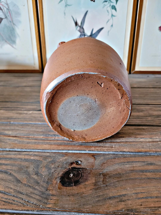 Cruche ou pichet vintage en grès marron