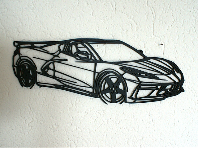 Silhouette Murale Supercar