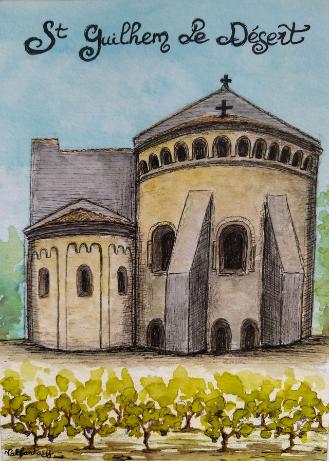 Carte magnet "Saint Guilhem Le Désert", 10x15cm