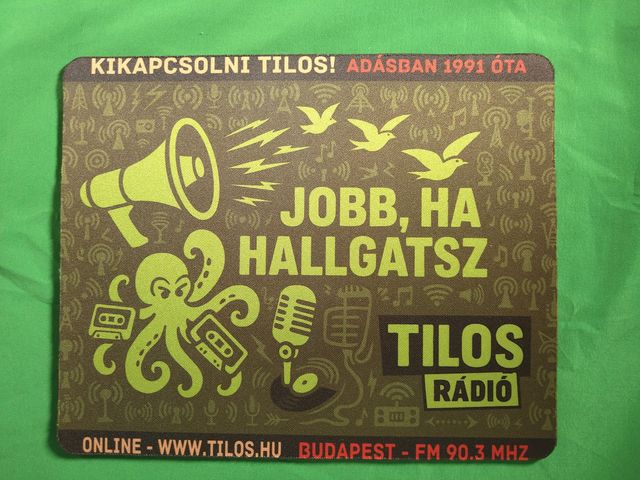Mouse Pad -  3mm thick -  Size 'M' - Jobb Ha Hallgatsz Designs - Tilos Maraton Glasgow 2025 Edition - All Profit goes to www.tilos.hu