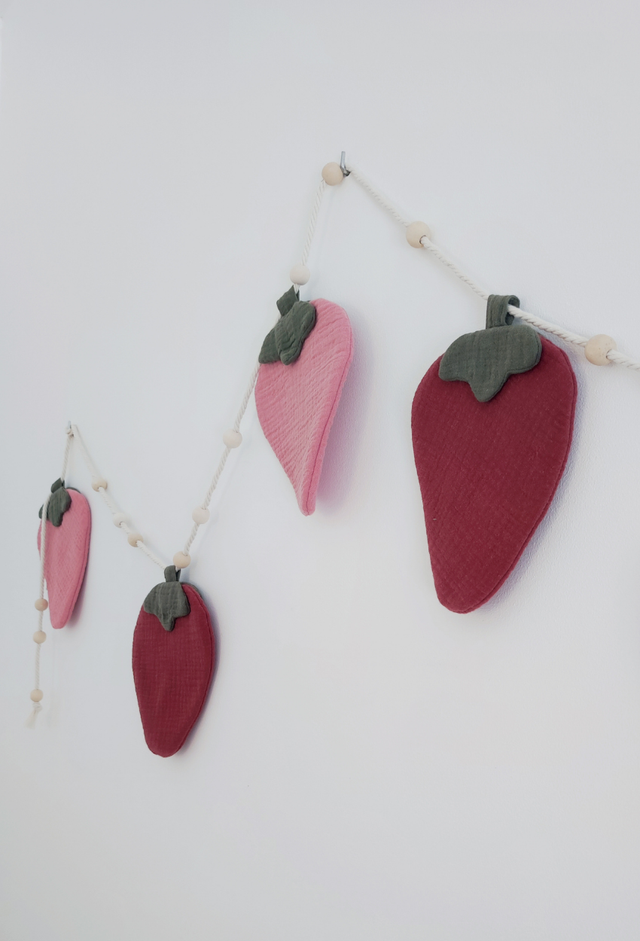 Ribambella, la guirlande de fraises - divers coloris