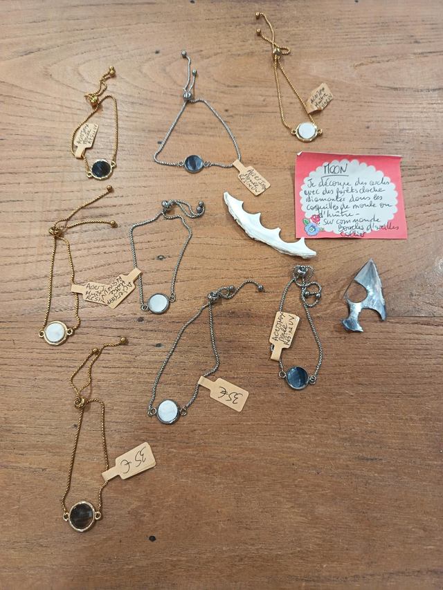 Bracelet "Moon" avec coquillage