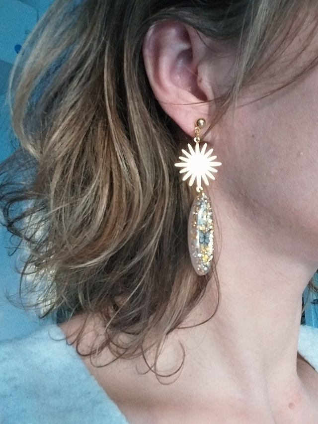 Boucles d’oreilles « Les Soleils d’Etherya »