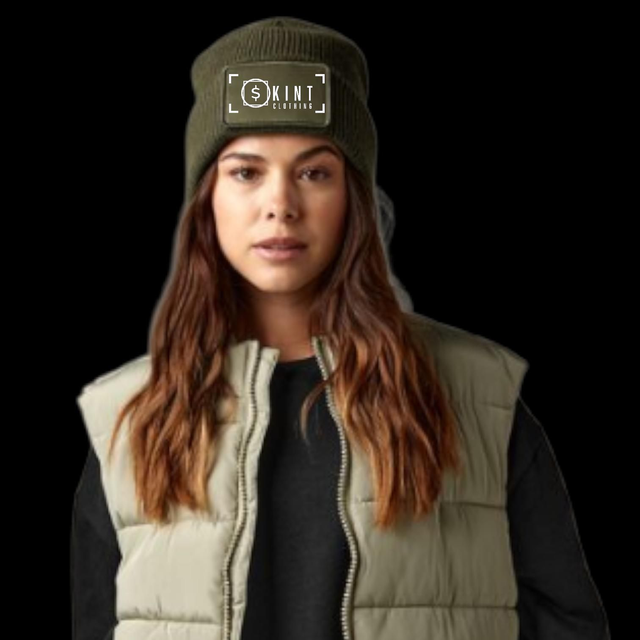 SKINT© Beanie – Interchangeable Patch Edition