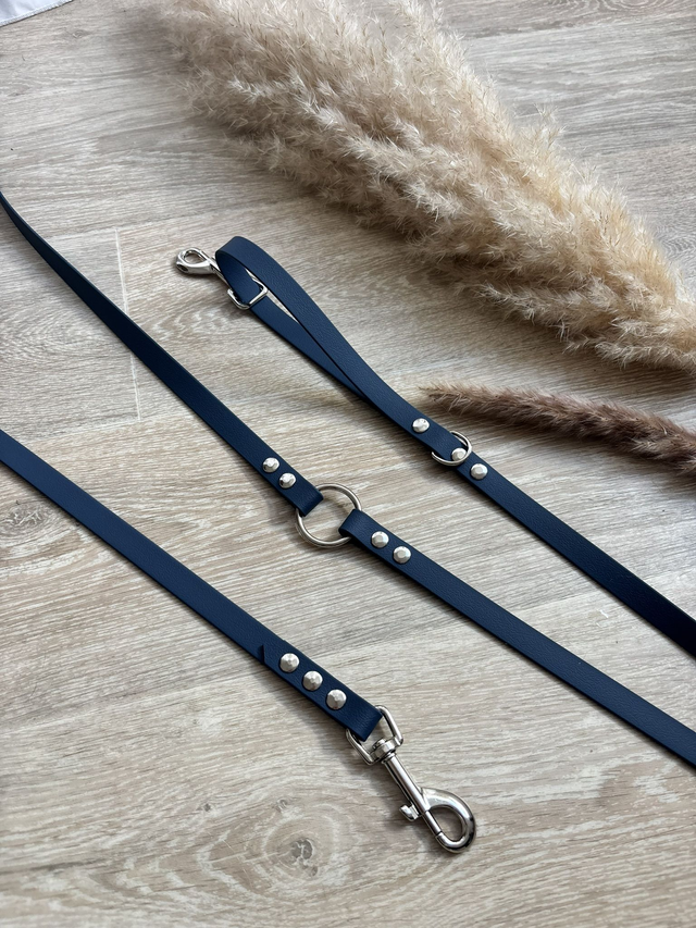 Laisse banboulière pour chiens - Bleu nuit