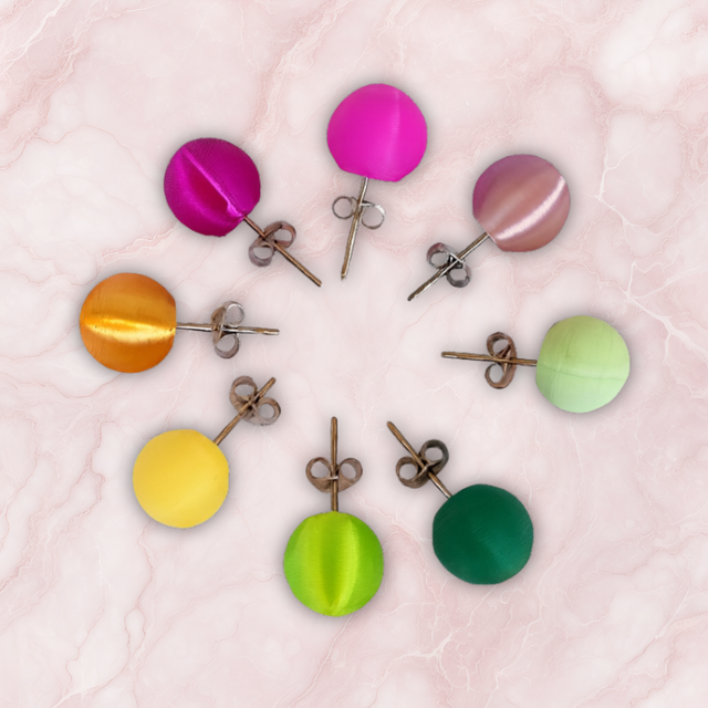 Pendientes botón Veralina | Ligeros, sostenibles y coloridos