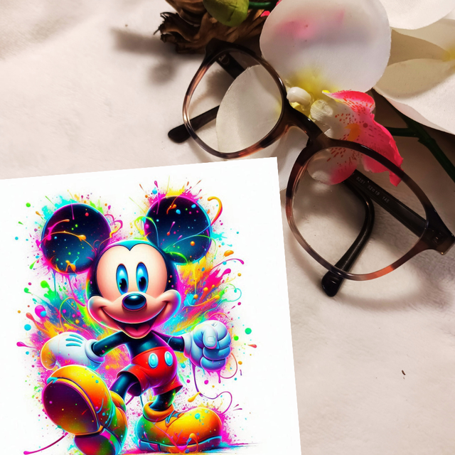 Chiffon Microfibre Mickey Mousse