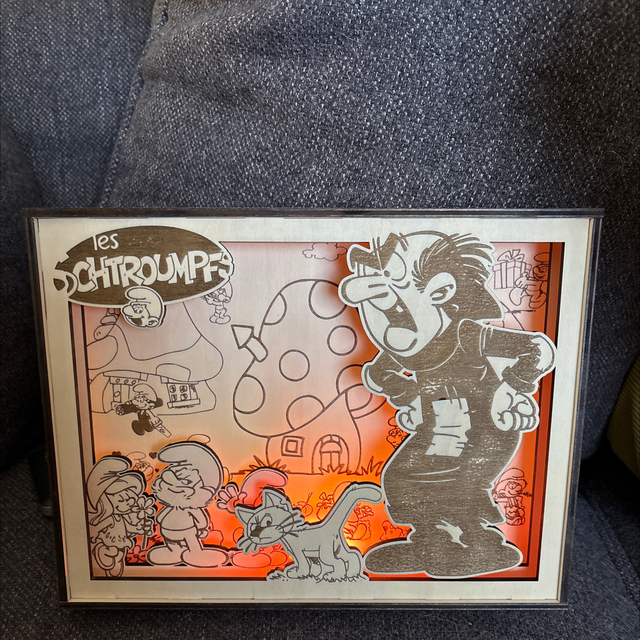 Le cadre Schtroumpfs