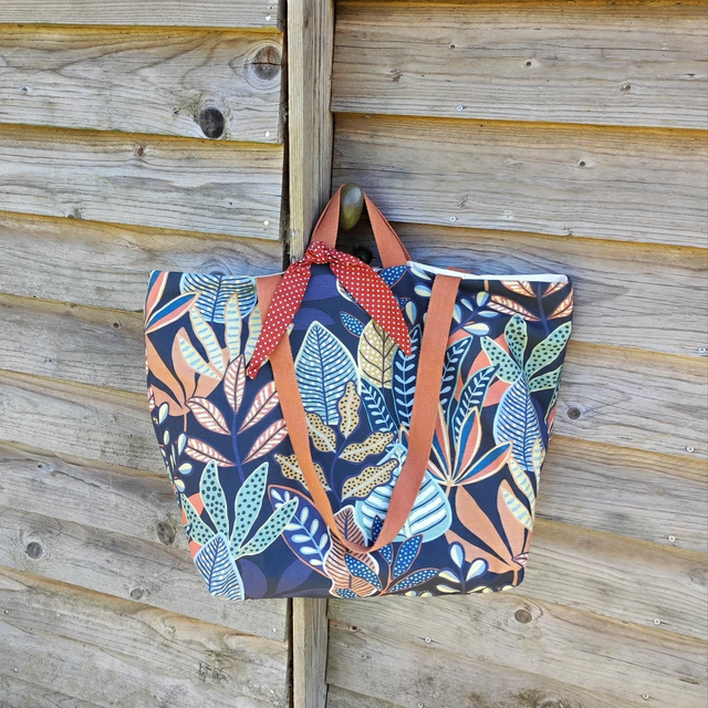 Sac WEEK-END terracotta, bleu, vert 