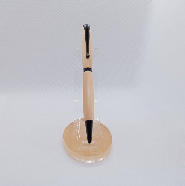 Stylo à bille noir en Olivier