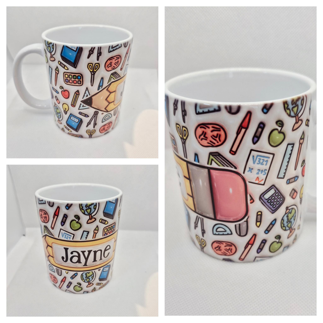Personalised Teacher Pencil Mug 