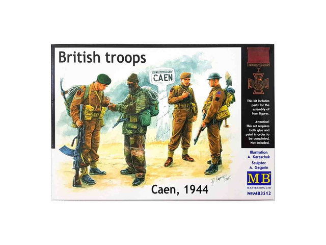 British Troops Caen 1944 - masterbox 3512 1/35